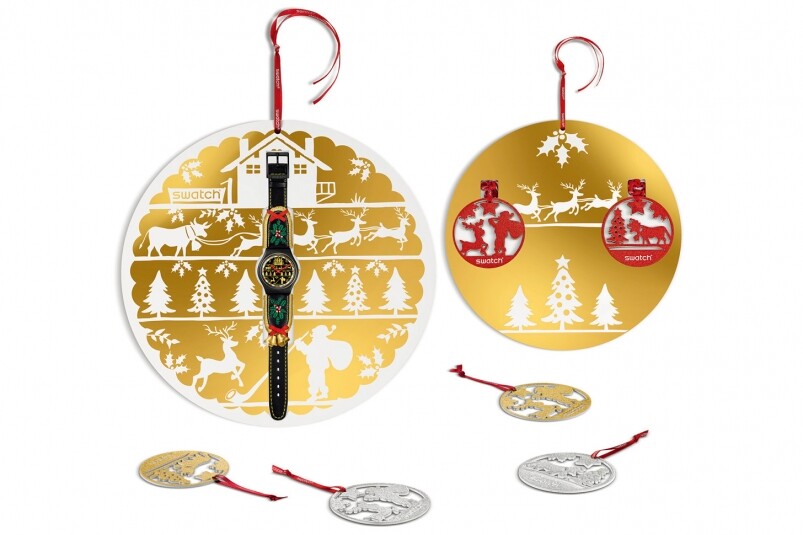 最有圣誕氣氛的腕表：Swatch Golden Merry-復(fù)刻表