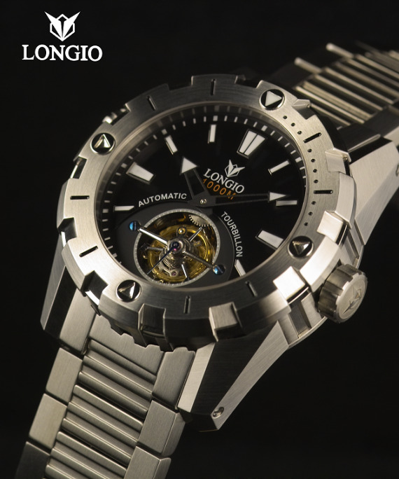 LONGIO隆吉奧SG3829陀飛輪潛水腕表-復(fù)刻表