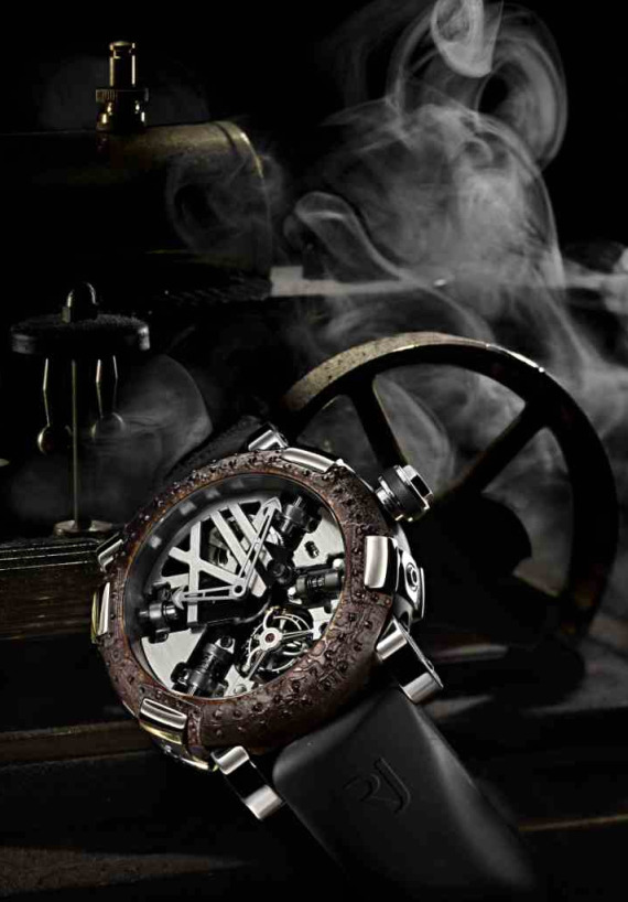 蒸汽朋克風格的羅曼·杰羅姆（Romain Jerome）泰坦尼克號陀飛輪限量版腕表-復刻表