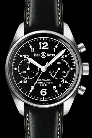 柏萊士Vintage BR 123 & 126精鋼表殼圓形腕表-復刻表