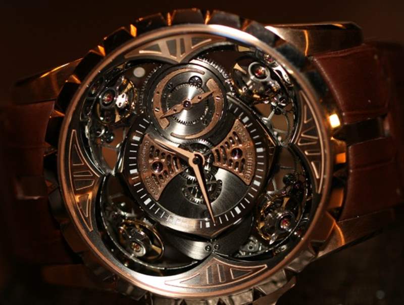 羅杰杜彼Excalibur Quatuor腕表上手體驗-復刻表