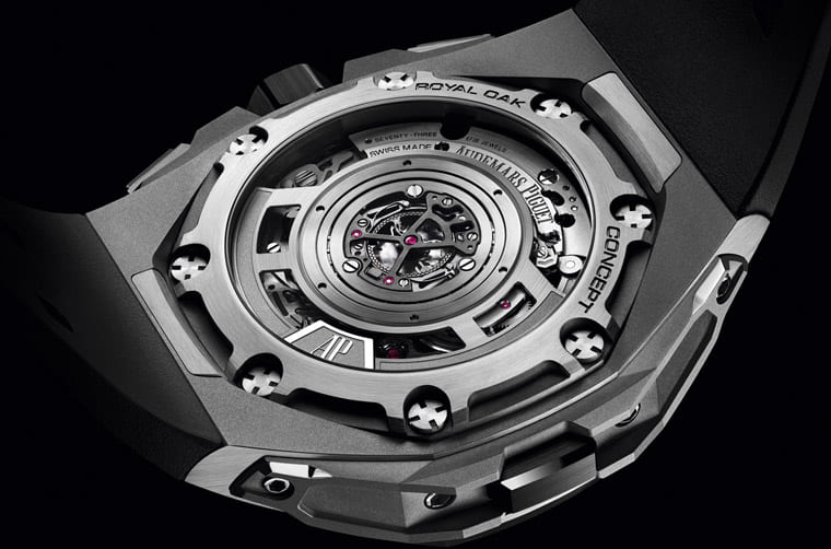 AP皇家橡樹概念系列新作首度融入雙追針飛返計(jì)時與表帶快拆設(shè)計(jì)-復(fù)刻表