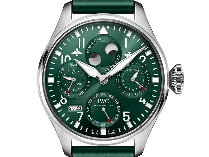 萬(wàn)國(guó)推出Big Pilot Perpetual Calendar Green綠色表盤萬(wàn)年歷腕表-復(fù)刻表