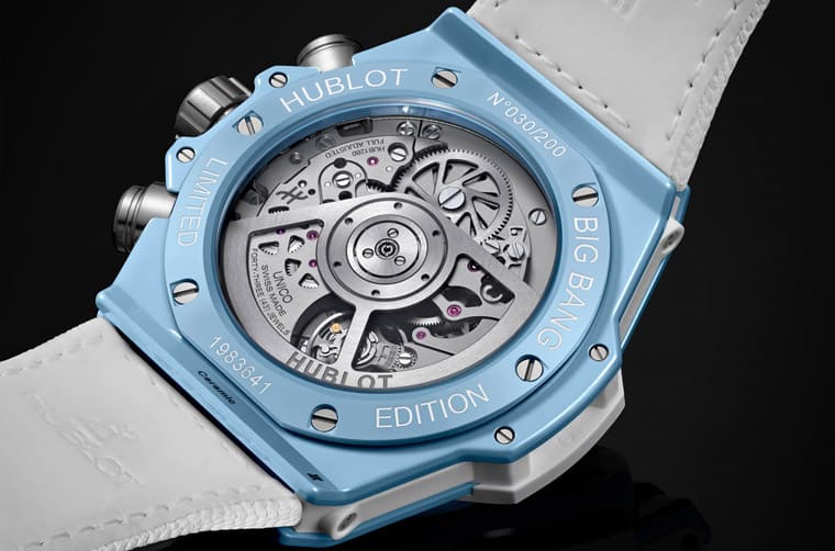 超適合夏天的宇舶大爆炸天空藍陶瓷計時碼表雙色表殼交織沁涼活力-復刻表