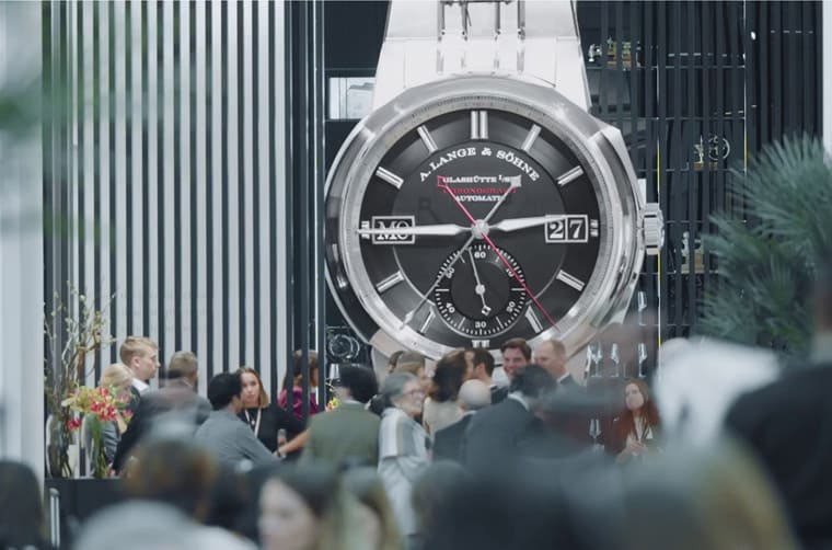 倫敦哈洛德百貨出現一支超巨大朗格Odysseus計時碼表比實表大50倍！-復刻表