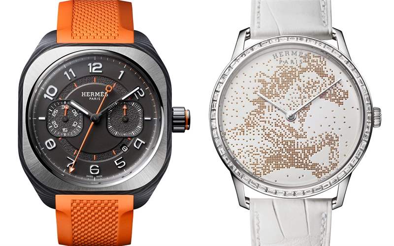 Hermès新品亮點:H08單按鈕計時碼表、Slim d’Herme?s工藝表盤、Arceau Petite Lune月相腕表-復刻表