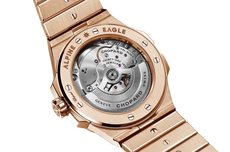 蕭邦A(yù)lpine Eagle系列以玫瑰金和鉆石詮釋5款不同表徑尺寸新作-復(fù)刻表