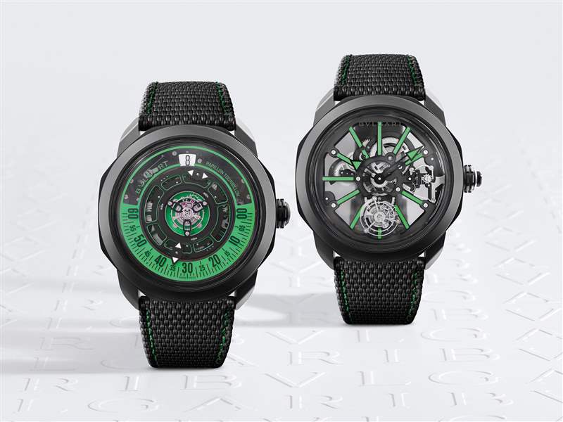 寶格麗推出全新Octo Roma系列腕表：巴黎釘紋表盤(pán)、中央飛行陀飛輪、虎眼石鑲嵌機(jī)芯-復(fù)刻表