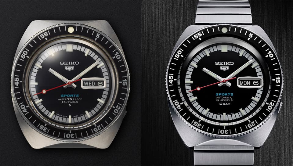 SEIKO精工5號問世55周年5 Sports復刻款和新款齊發(fā)-復刻表