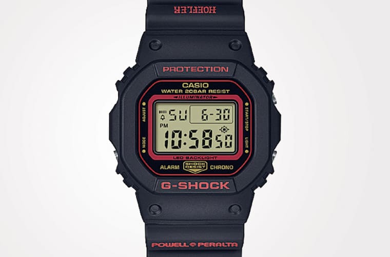 G-SHOCK與滑板冠軍選手、品牌三方聯名DW-5600方表散發濃濃街頭藝術風格-復刻表