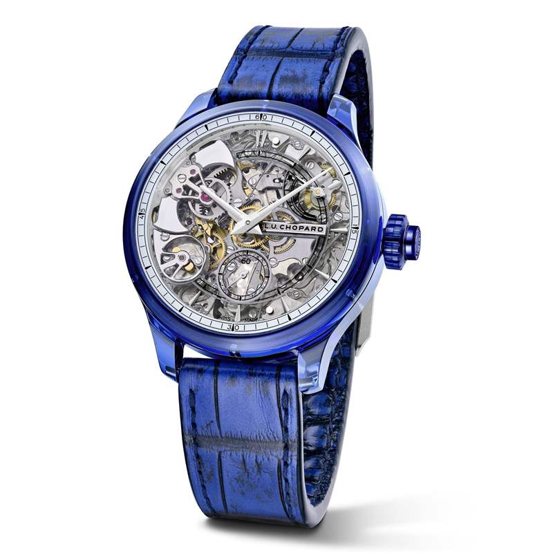 Chopard推出L.U.C Full Strike Blue Sapphire藍(lán)色藍(lán)寶石表殼三問腕表-復(fù)刻表