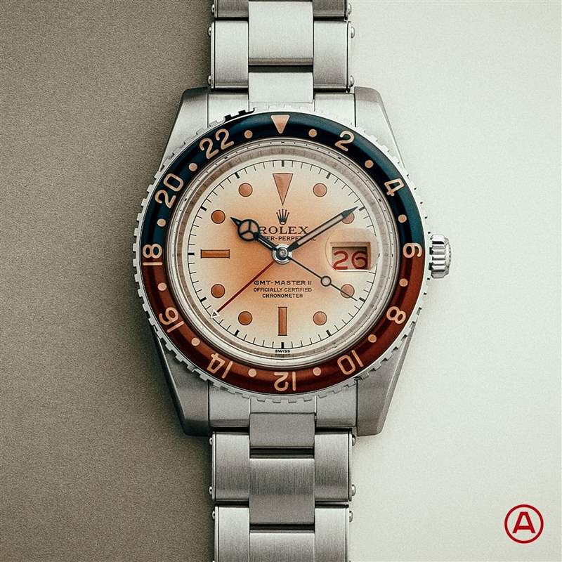 Artisans de Genève改造的GMT-Master II手表- The Uncatchable(IG@artisansdegeneve) 勞力士GMT百事圈改裝成偽古董手表老千表主命名「Uncatchable」-復刻表