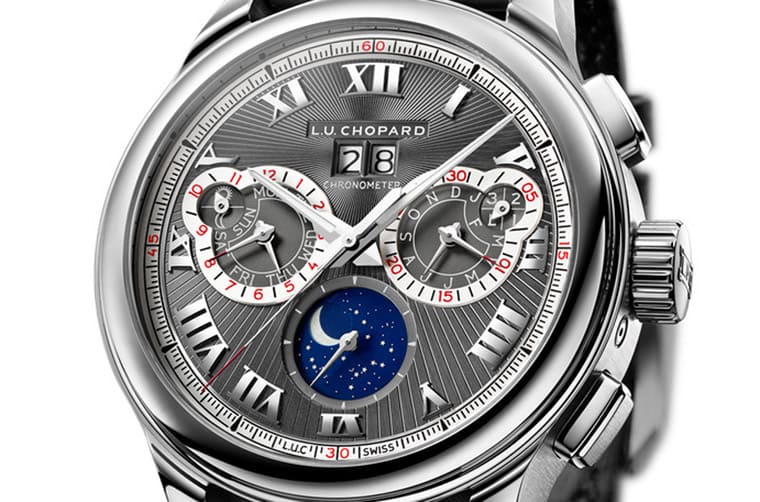 「罕見雙認(rèn)證高工藝規(guī)格」蕭邦L.U.C萬年歷計(jì)時(shí)碼表-復(fù)刻表