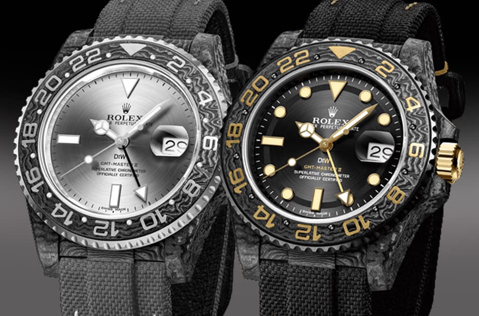 「黑銀黑金各有千秋」同樣改用碳纖維表殼的勞力士GMT-Master II-復(fù)刻表