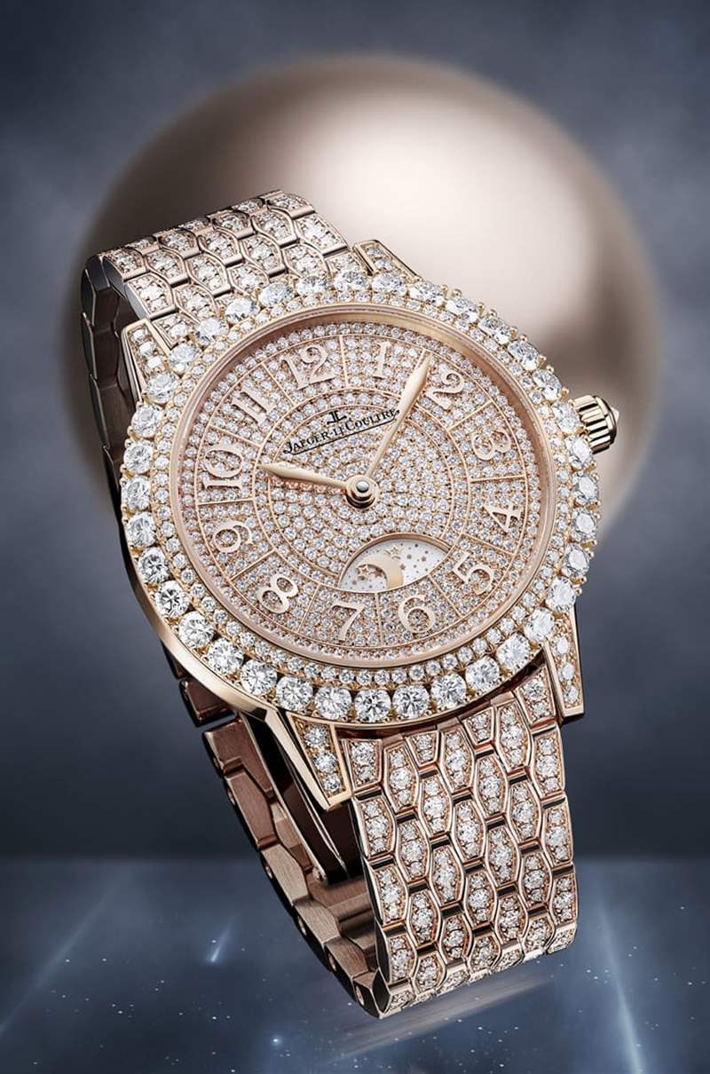 積家Rendez-Vous約會(huì)系列日夜顯示珠寶表鉆石滿身超華麗 還分成兩種版本-復(fù)刻表