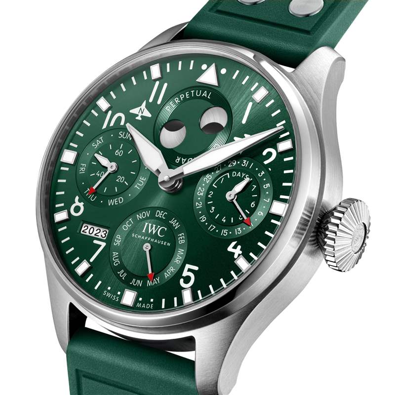 萬(wàn)國(guó)推出Big Pilot Perpetual Calendar Green綠色表盤萬(wàn)年歷腕表-復(fù)刻表