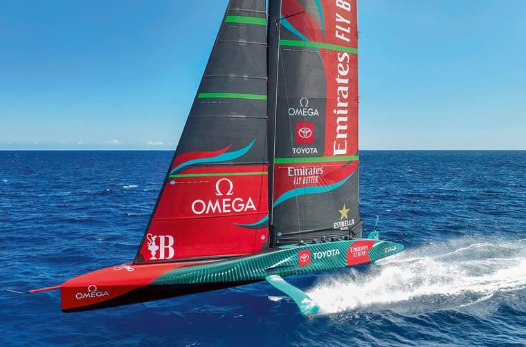 歐米茄以海馬Planet Ocean計時碼表為基礎創作最新阿聯酋航空紐西蘭ETNZ船隊聯名表-復刻表