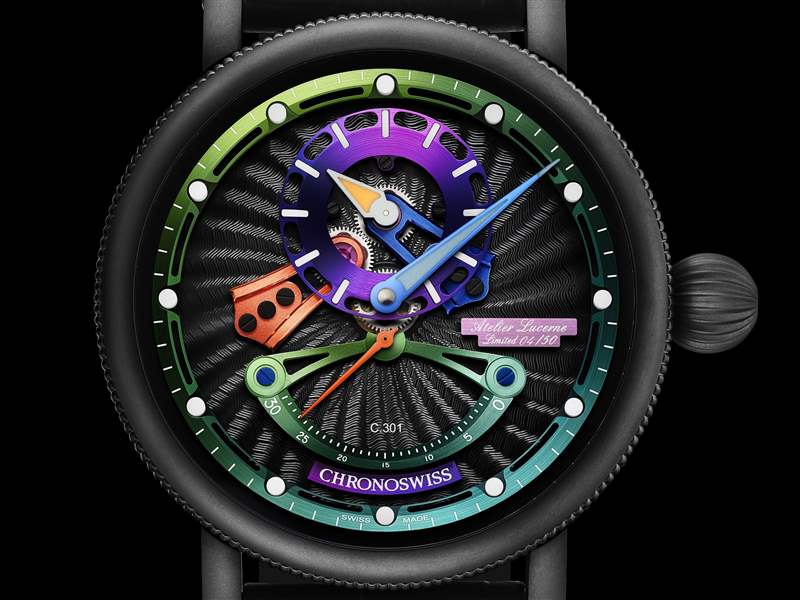 Chronoswiss推出Open Gear ReSec Candy Shop整時器布局腕表：糖果派對-復(fù)刻表