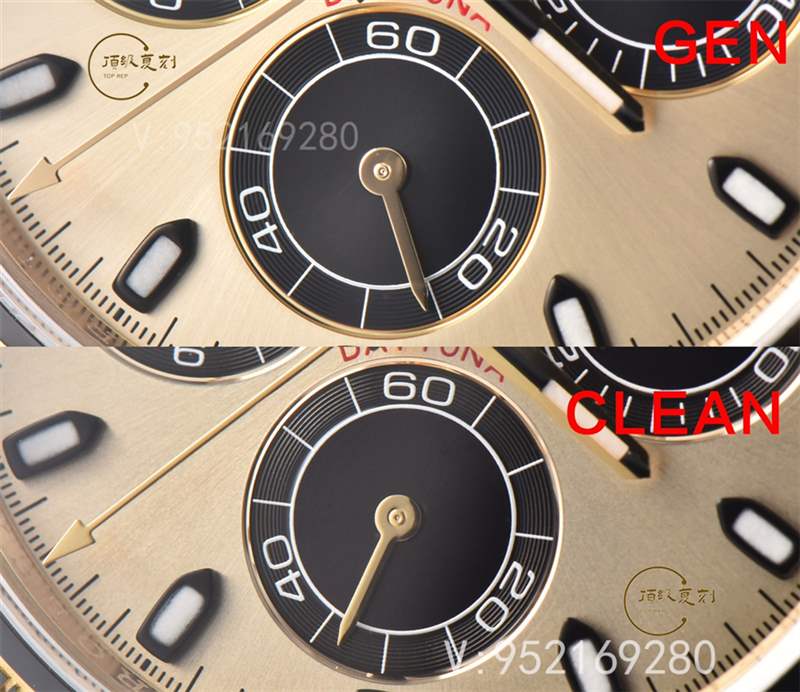 C廠余文樂真假對(duì)比,Clean廠勞力士余文樂4130做工對(duì)比正品一眼假嗎-復(fù)刻表