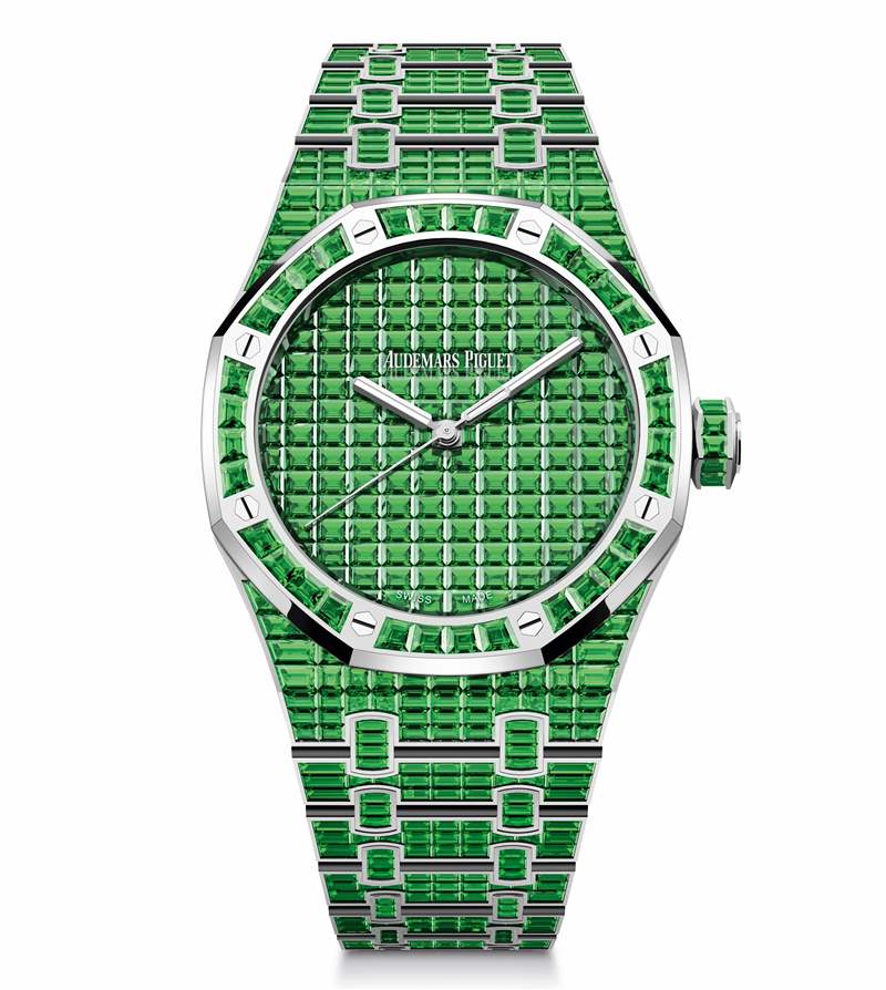 愛彼推出Royal Oak Selfwinding Rainbow Sets珠寶腕表:彩色寶石鑲嵌 愛彼推出Royal Oak Selfwinding Rainbow Sets珠寶腕表:彩色寶石鑲嵌-復刻表