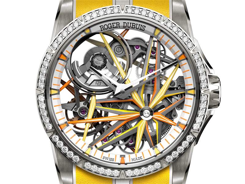 羅杰杜彼推出Excalibur Blacklight Monobalancier限量鏤空腕表-復刻表