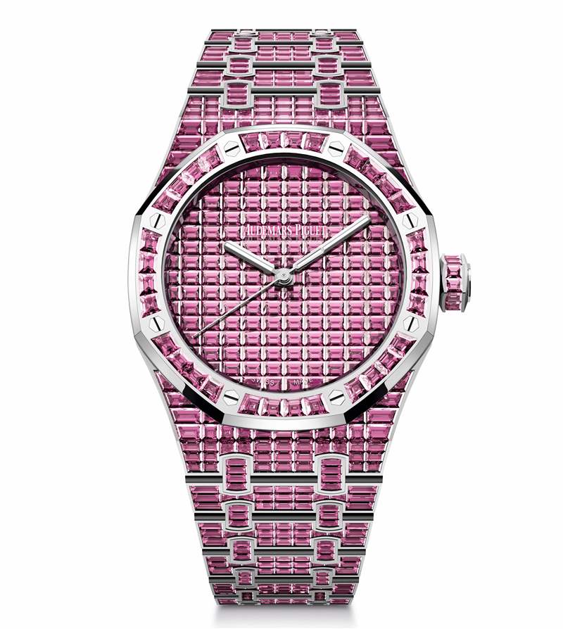 愛彼推出Royal Oak Selfwinding Rainbow Sets珠寶腕表:彩色寶石鑲嵌 愛彼推出Royal Oak Selfwinding Rainbow Sets珠寶腕表:彩色寶石鑲嵌-復刻表