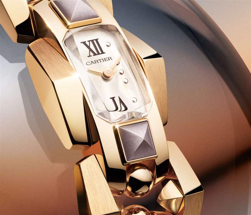 Cartier推出5枚Mécabille高級珠寶腕表：寶石滾珠與方釘元素-復刻表