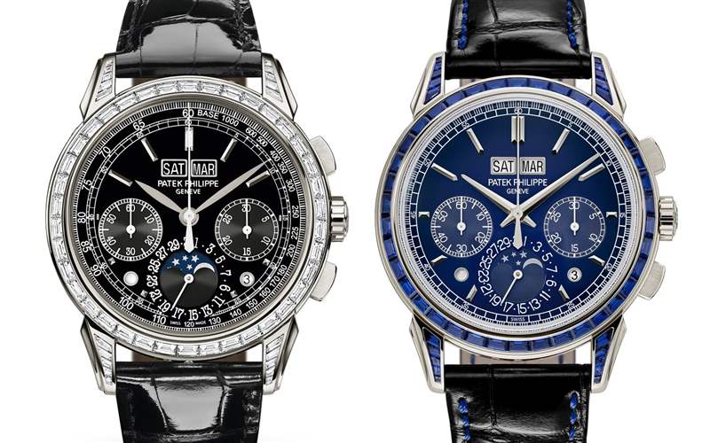 百達翡麗推出2枚Ref. 5271鉑金萬年歷計時碼表:紅寶石和藍寶石 百達翡麗推出2枚Ref. 5271鉑金萬年歷計時碼表:紅寶石和藍寶石-復刻表