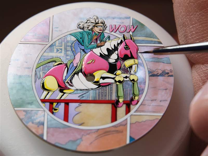 Hermès推出Arceau WOW微繪工藝表盤(pán)腕表-復(fù)刻表