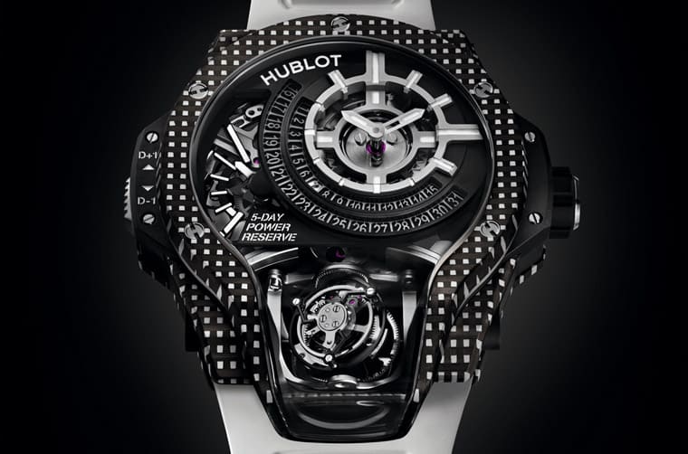 宇舶MP-09雙軸陀飛輪再次結(jié)合3D碳纖維材質(zhì)這次改為耐看好搭的白色-復(fù)刻表