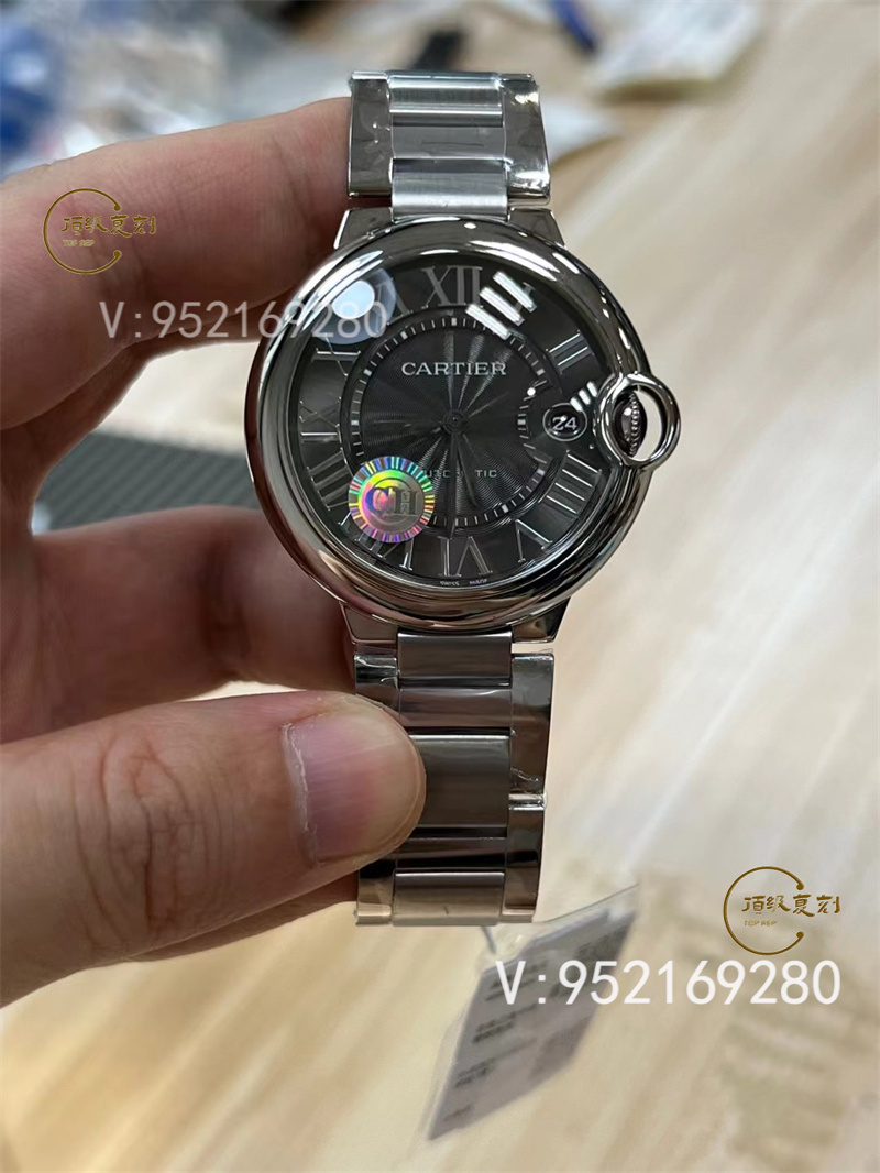 CH廠(chǎng)卡地亞40mm藍(lán)氣球快拆表帶做工值得入手嗎-復(fù)刻表