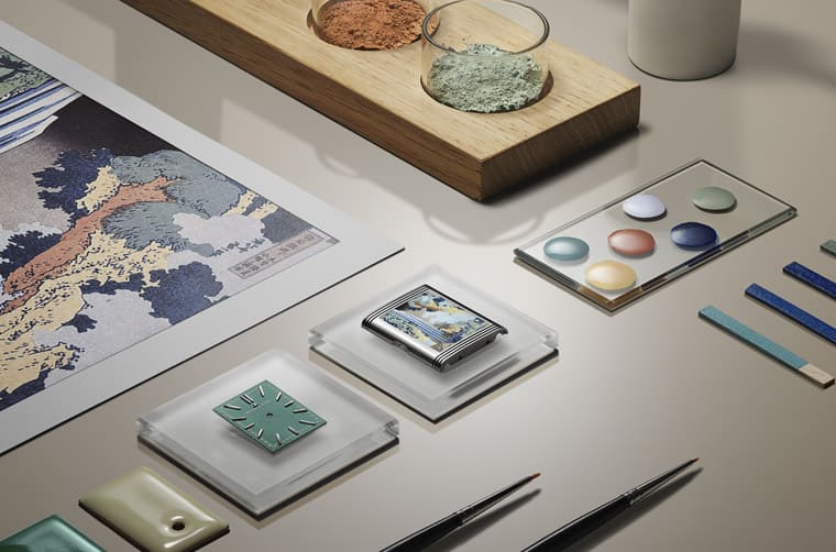 積家將葛飾北齋浮世繪名畫濃縮進Reverso手表翻轉到表背可見珍稀微繪琺瑯工藝-復刻表