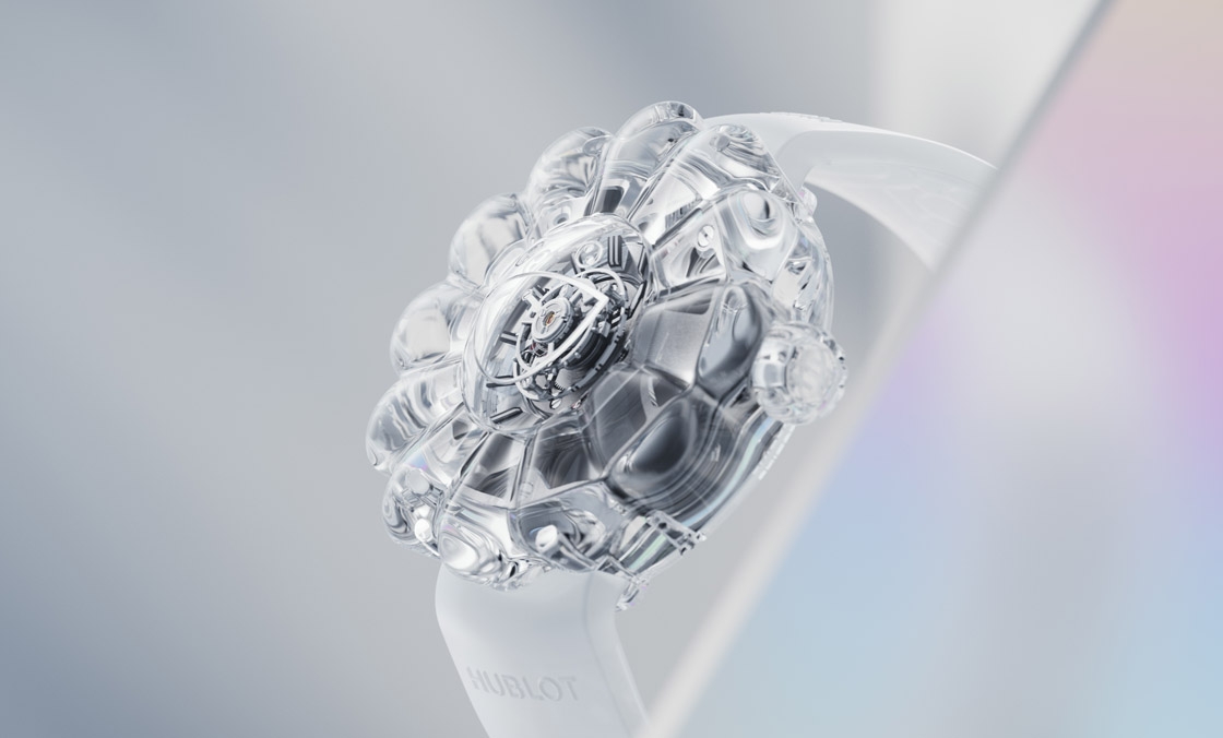 12辦花型透明藍寶石表殼!村上隆微笑小花仙氣爆棚了|Hublot MP-15村上隆藍寶石陀飛輪腕表-復刻表