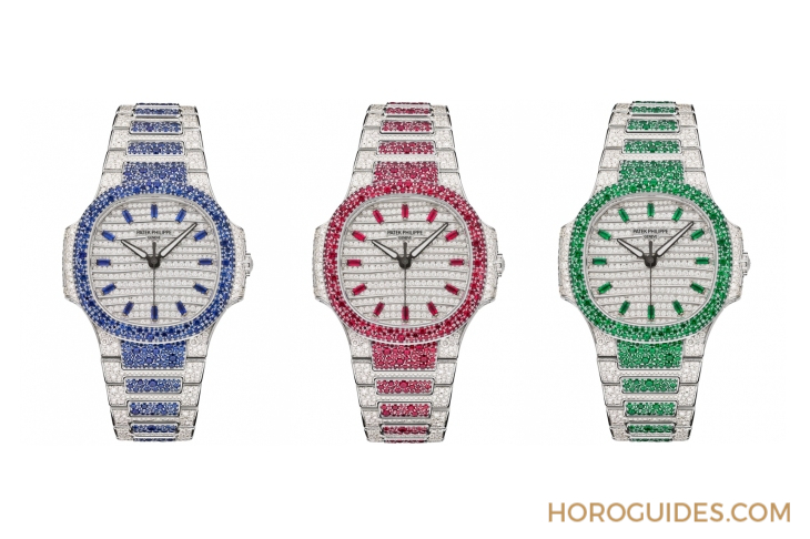 Ladies First!百達翡麗最新Aquanaut Luce「彩虹」三問表與Nautilus織紋復合表帶-復刻表