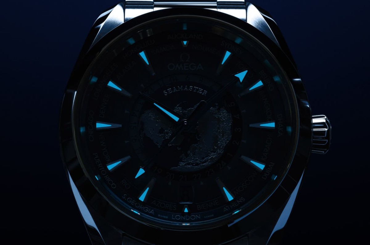 歐米茄海馬75周年必?cái)∏鍐巍赶娜账{(lán)色」面盤Aqua Terra世界時(shí)區(qū)出國超實(shí)用-復(fù)刻表