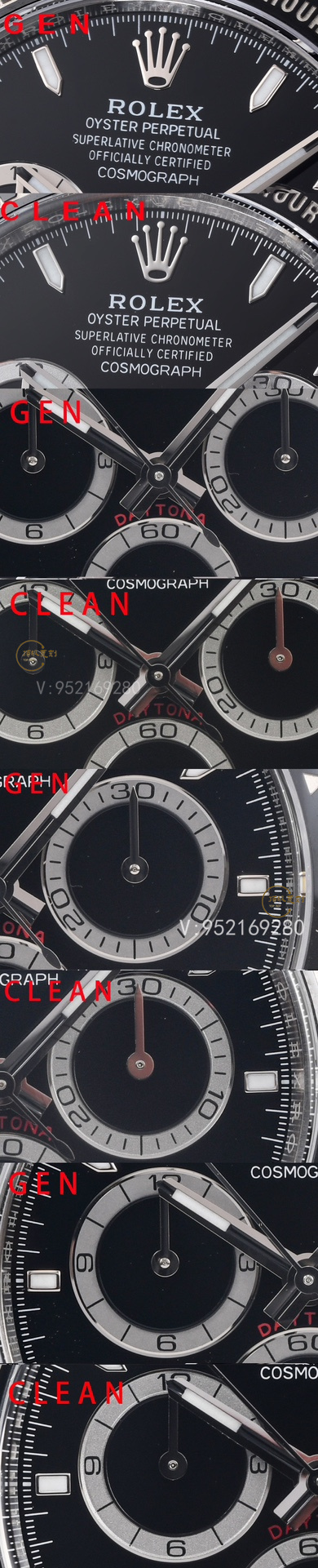 Clean廠C廠勞力士4131黑陶迪126500ln手表對(duì)比正品怎么樣-復(fù)刻表