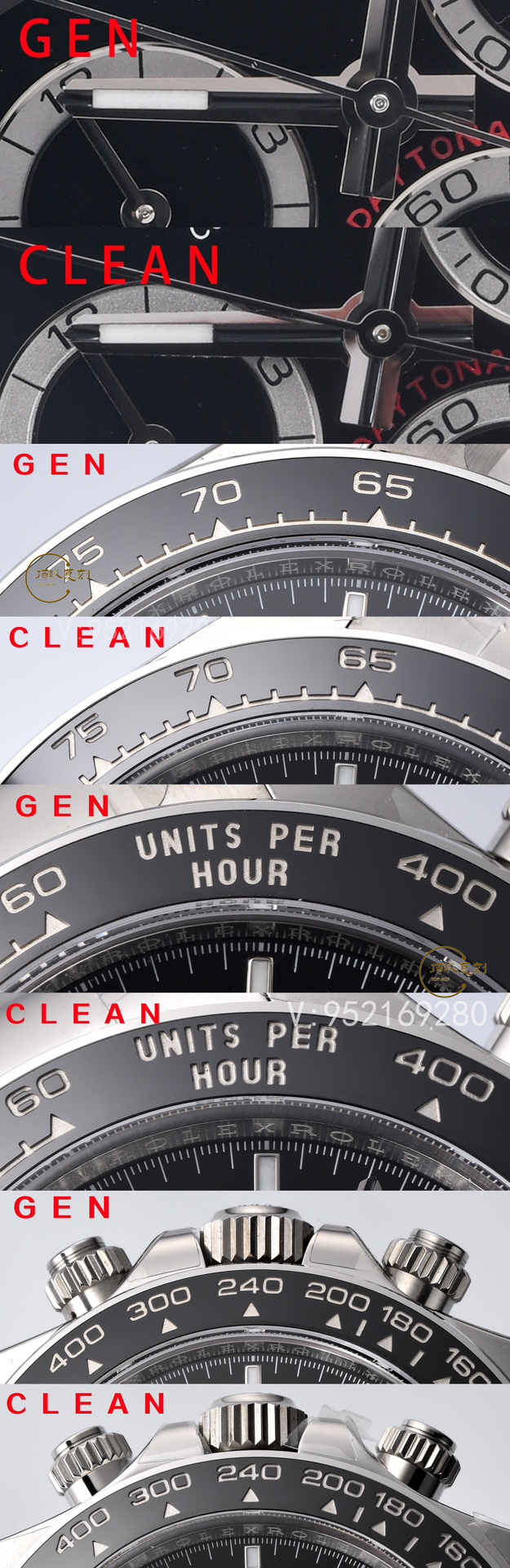 Clean廠C廠勞力士4131黑陶迪126500ln手表對(duì)比正品怎么樣-復(fù)刻表