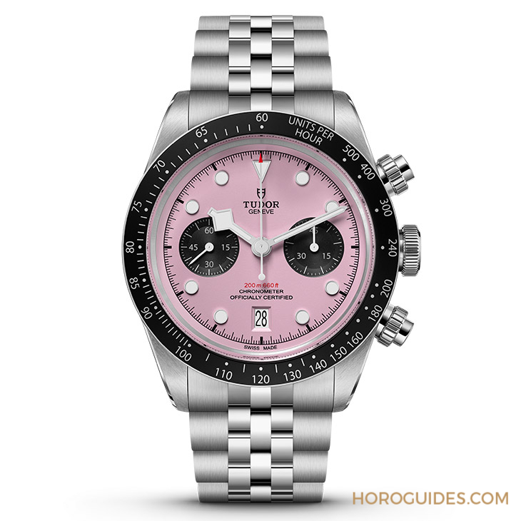 顛覆傳統的粉紅熊貓！帝舵表TUDOR發表Black Bay Chrono 'Pink'粉紅表盤計時碼表-復刻表