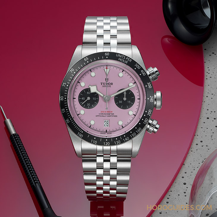 顛覆傳統的粉紅熊貓！帝舵表TUDOR發表Black Bay Chrono 'Pink'粉紅表盤計時碼表-復刻表
