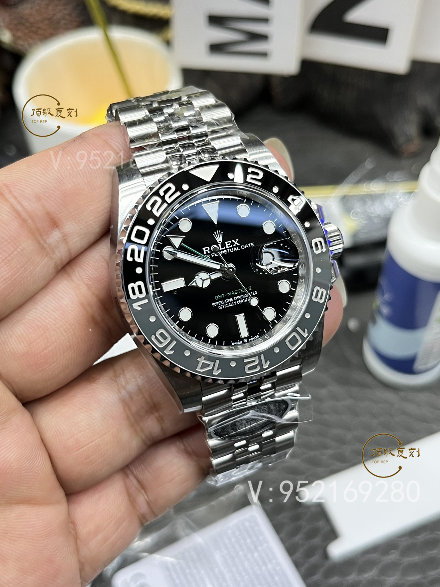 C廠Clean廠勞力士格林尼治黑灰皮蛋圈GMT小綠針腕表詳細評測-復刻表