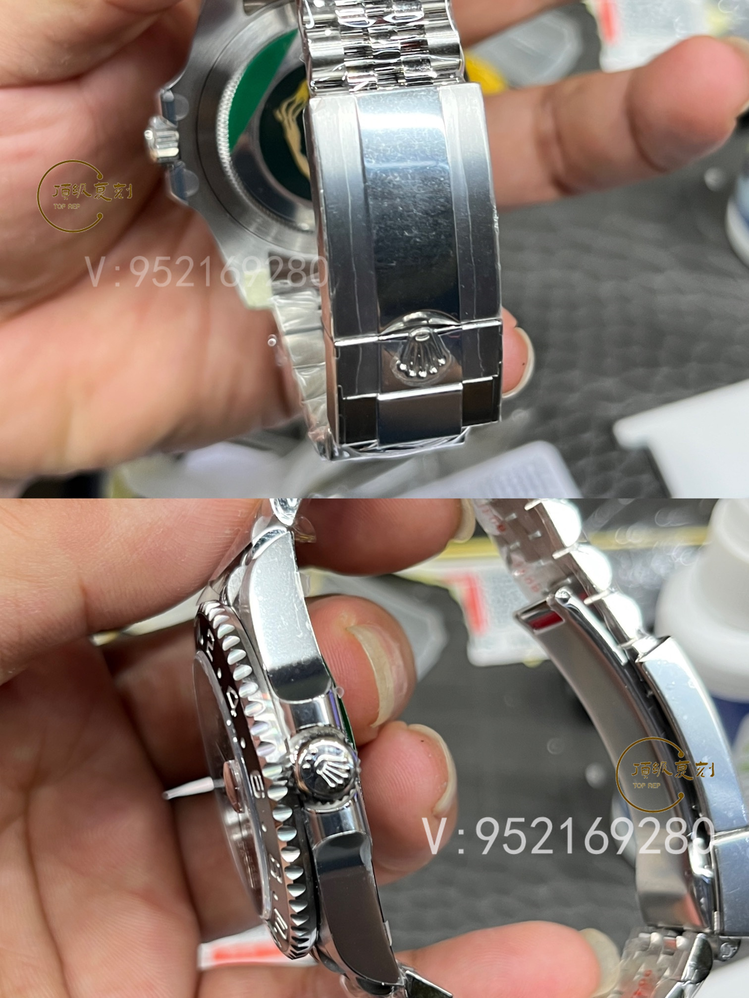 C廠Clean廠勞力士格林尼治黑灰皮蛋圈GMT小綠針腕表詳細評測-復刻表