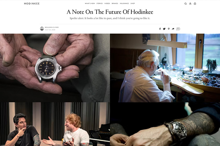 Hodinkee創(chuàng)辦人發(fā)文，鐘表媒體平臺(tái)在這個(gè)時(shí)代的生存之道有解嗎？-復(fù)刻表
