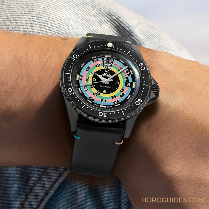 漆黑中的復古“彩虹圈”! MIDO再度推出Ocean Star Decompression Timer 1961復刻限量版-復刻表