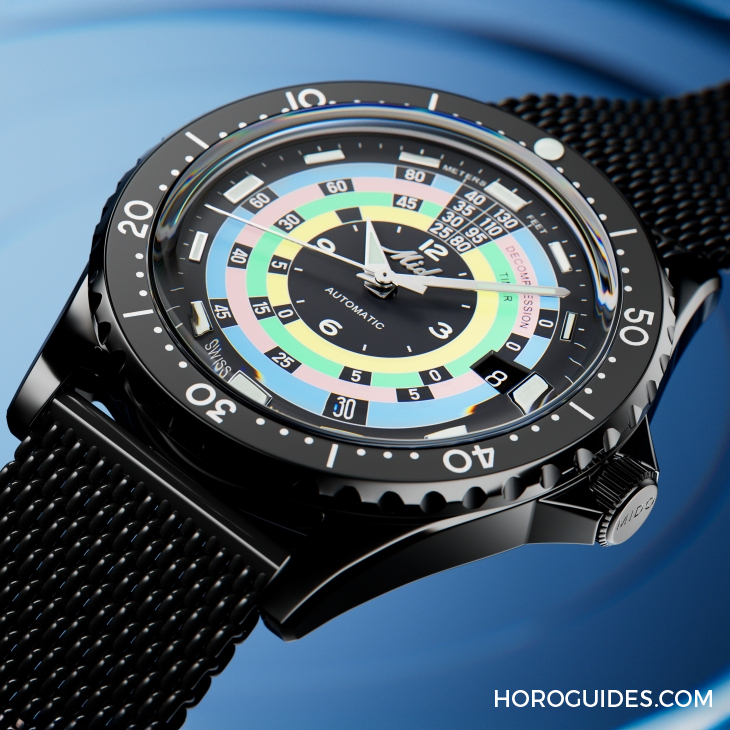 漆黑中的復古“彩虹圈”! MIDO再度推出Ocean Star Decompression Timer 1961復刻限量版-復刻表