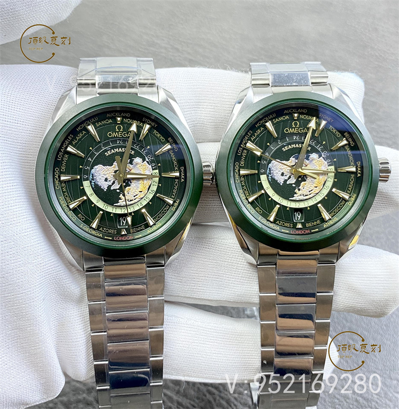 VS廠歐米茄海馬150m系列墨綠世界時復刻表:深度測評與細節(jié)解析-復刻表