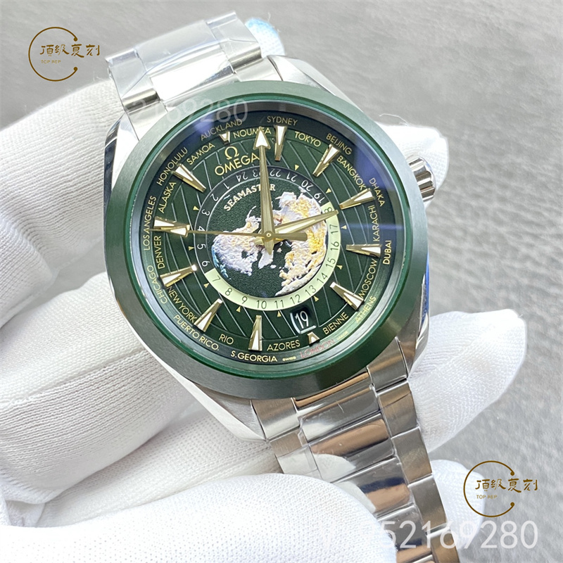 VS廠歐米茄海馬150m系列墨綠世界時復刻表:深度測評與細節(jié)解析-復刻表